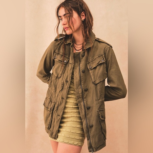 Free People Not Your Brothers Surplus Military Jacket - Picture 4 of 4